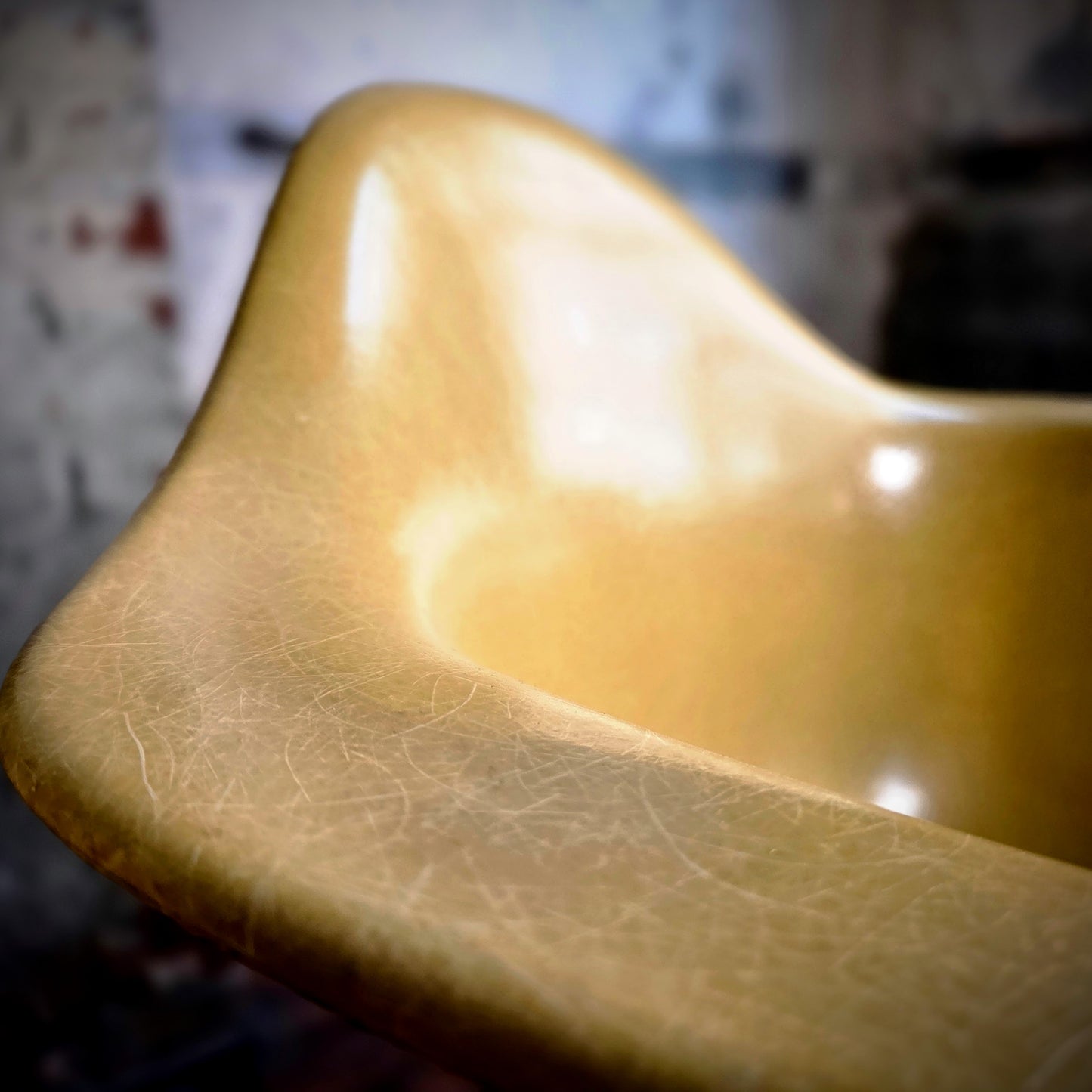 Herman Miller, Eames DAX Lemon-Yellow H-Base c.1965-1977