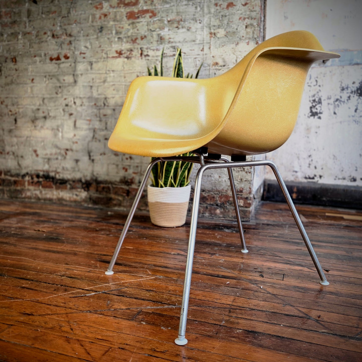 Herman Miller, Eames DAX Lemon-Yellow H-Base c.1965-1977