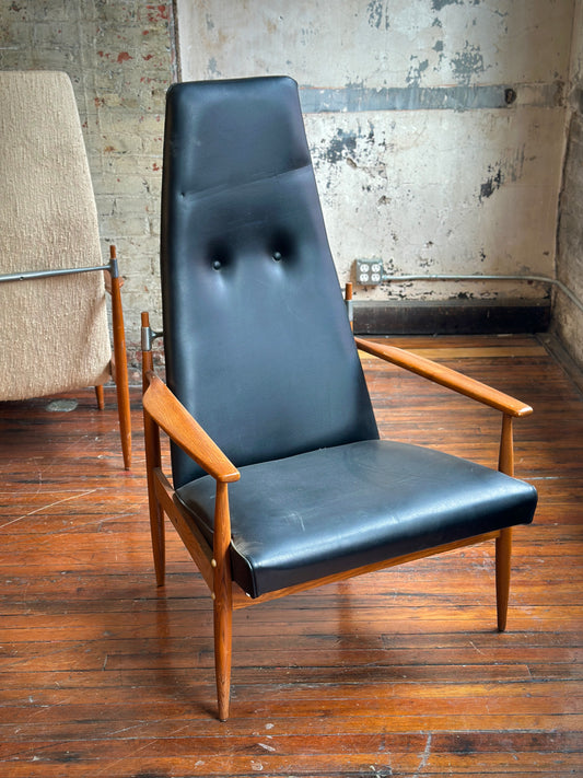Peter Hvidt High-Back Lounge Chairs with Restoration and Upholstery Included