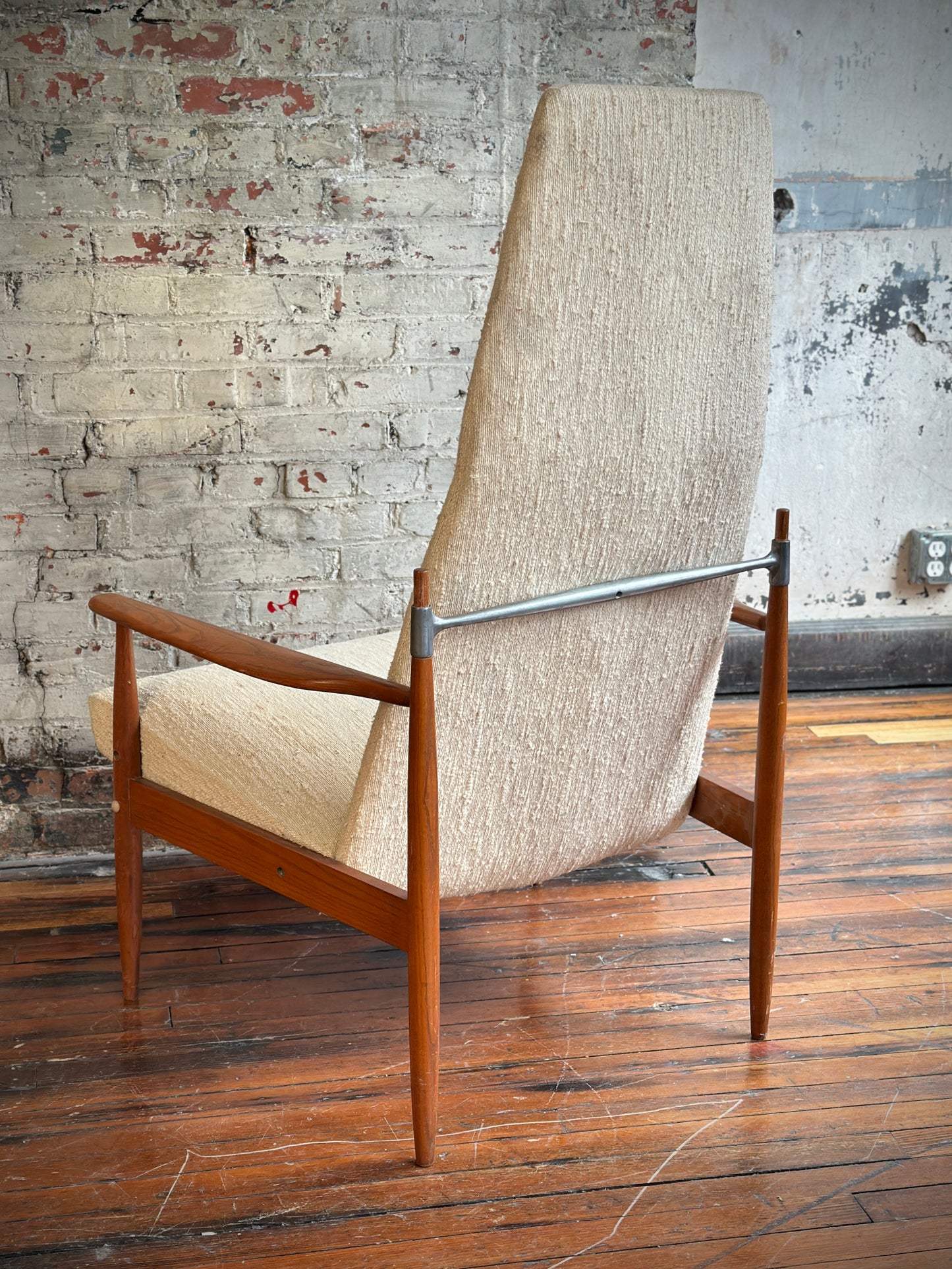 Peter Hvidt High-Back Lounge Chairs with Restoration and Upholstery Included