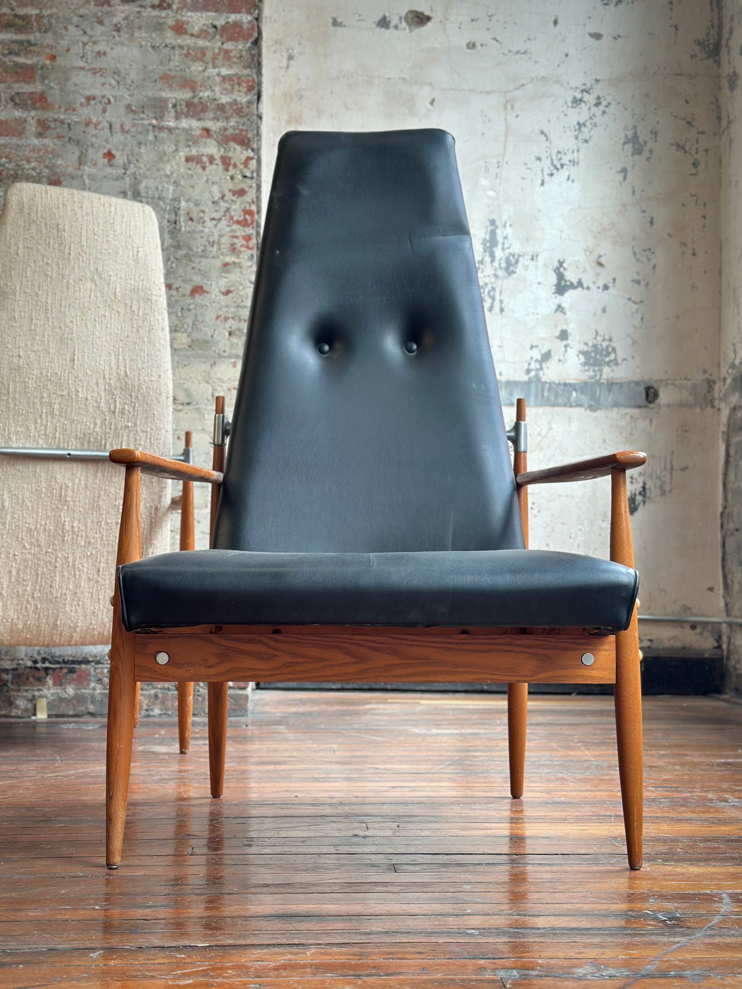 Peter Hvidt High-Back Lounge Chairs with Restoration and Upholstery Included