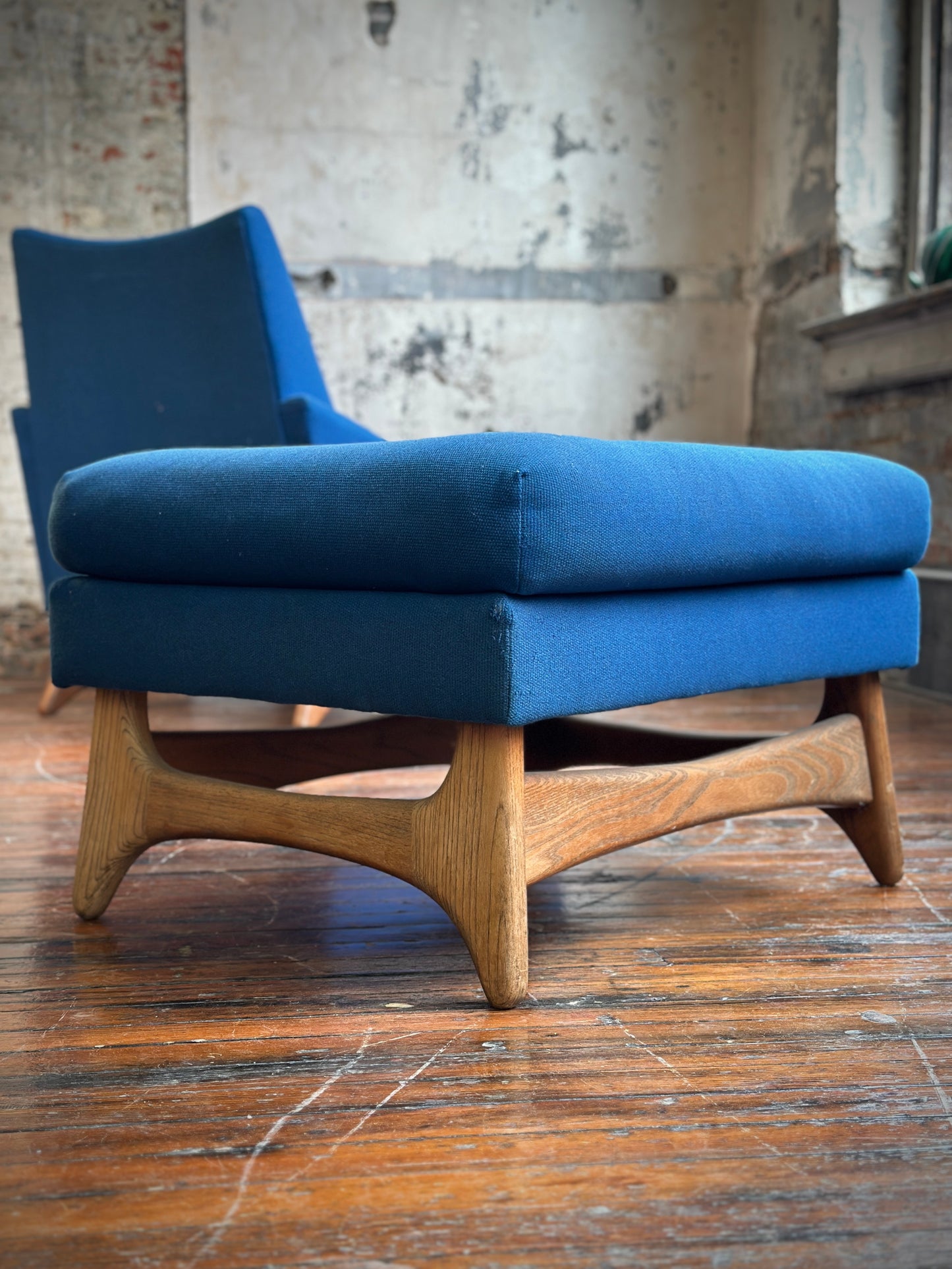 Adrian Pearsall Lounge Chair and Ottoman with Restoration and Upholstery Included