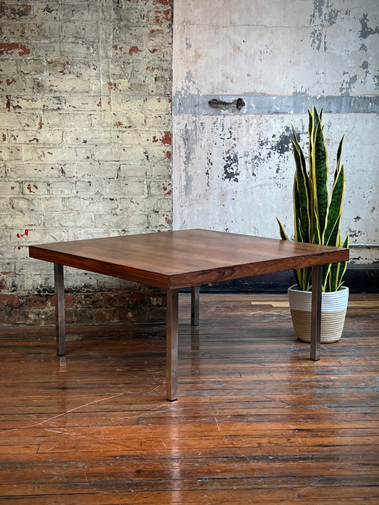 Rosewood & Chrome Coffee Table