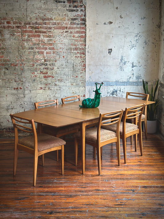 Century Dining Table and Six Chairs