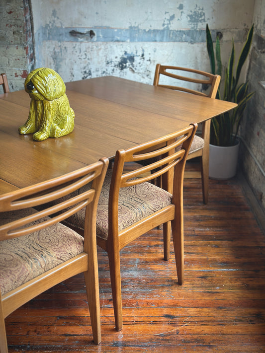 Century Dining Table and Six Chairs