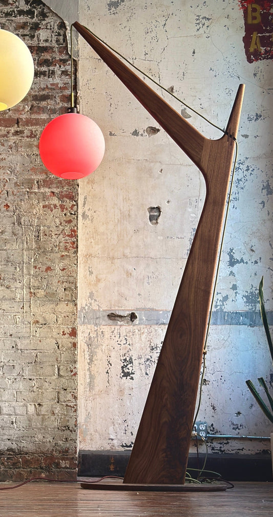 Kirby Furniture Floor Lamp No. 1 in Walnut