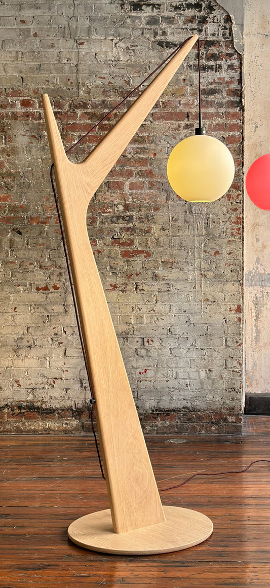 Kirby Furniture Floor Lamp No. 1 in White Oak