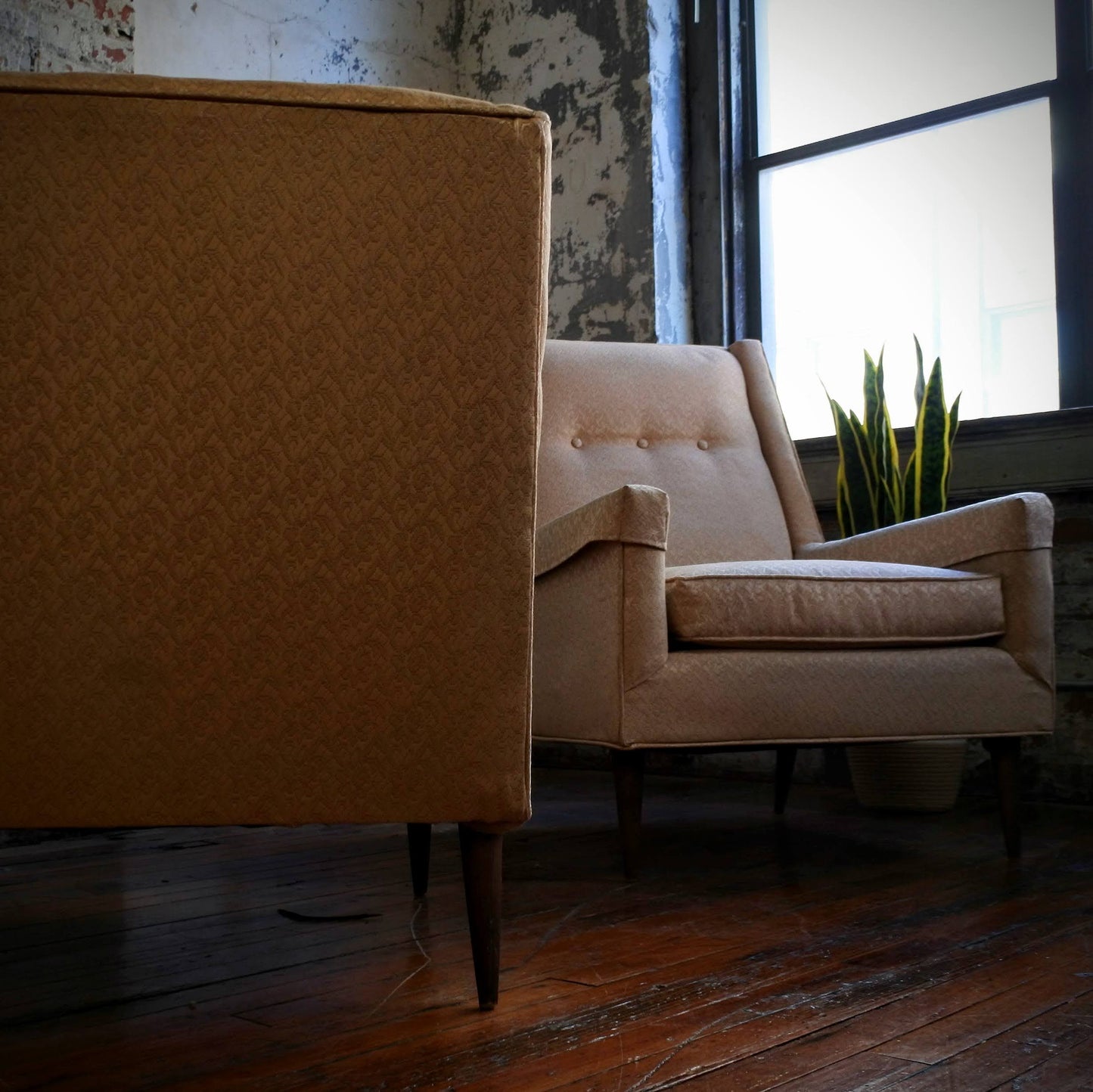 Upholstered Lounge Chairs (pair)