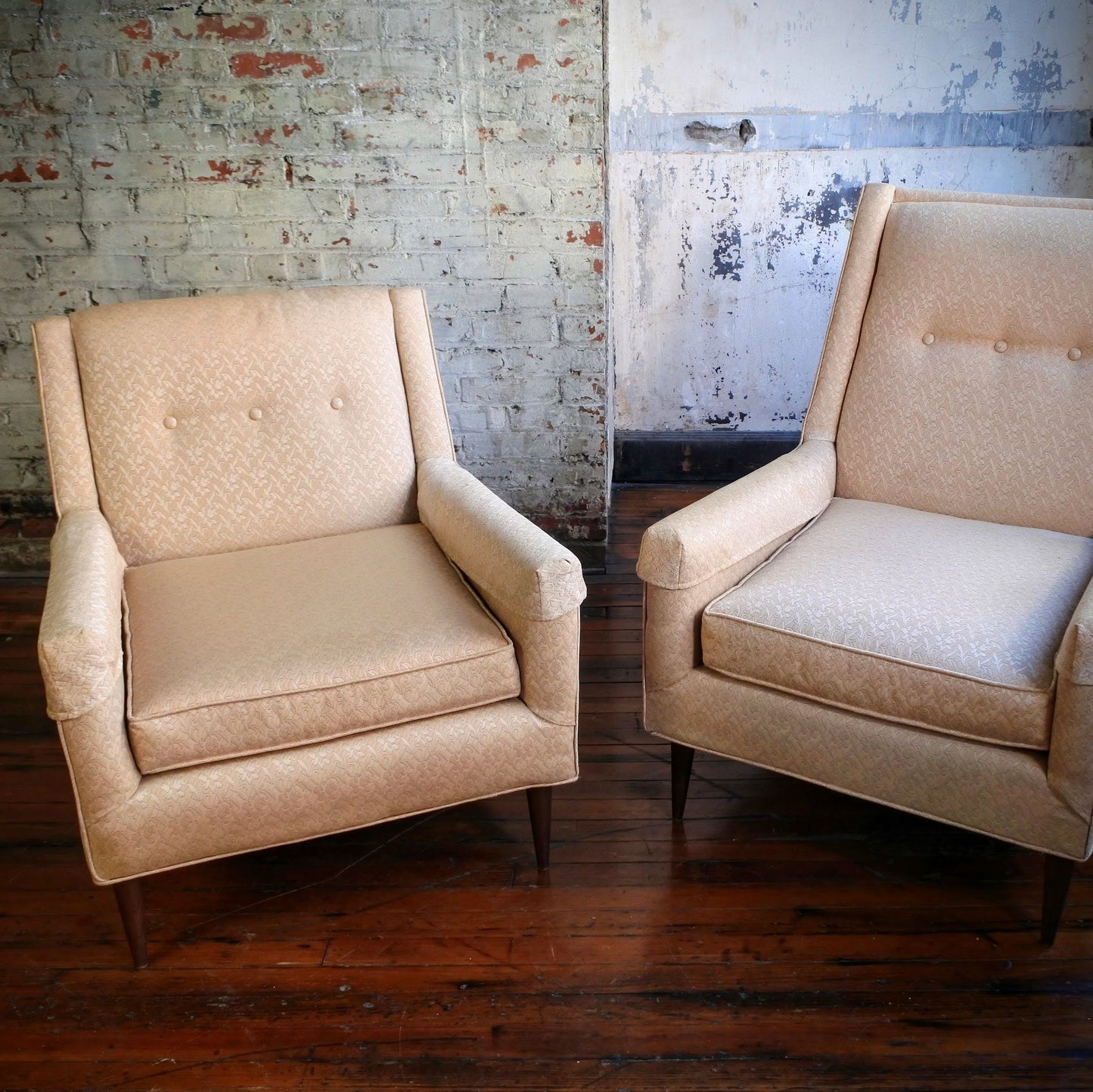Upholstered Lounge Chairs (pair)