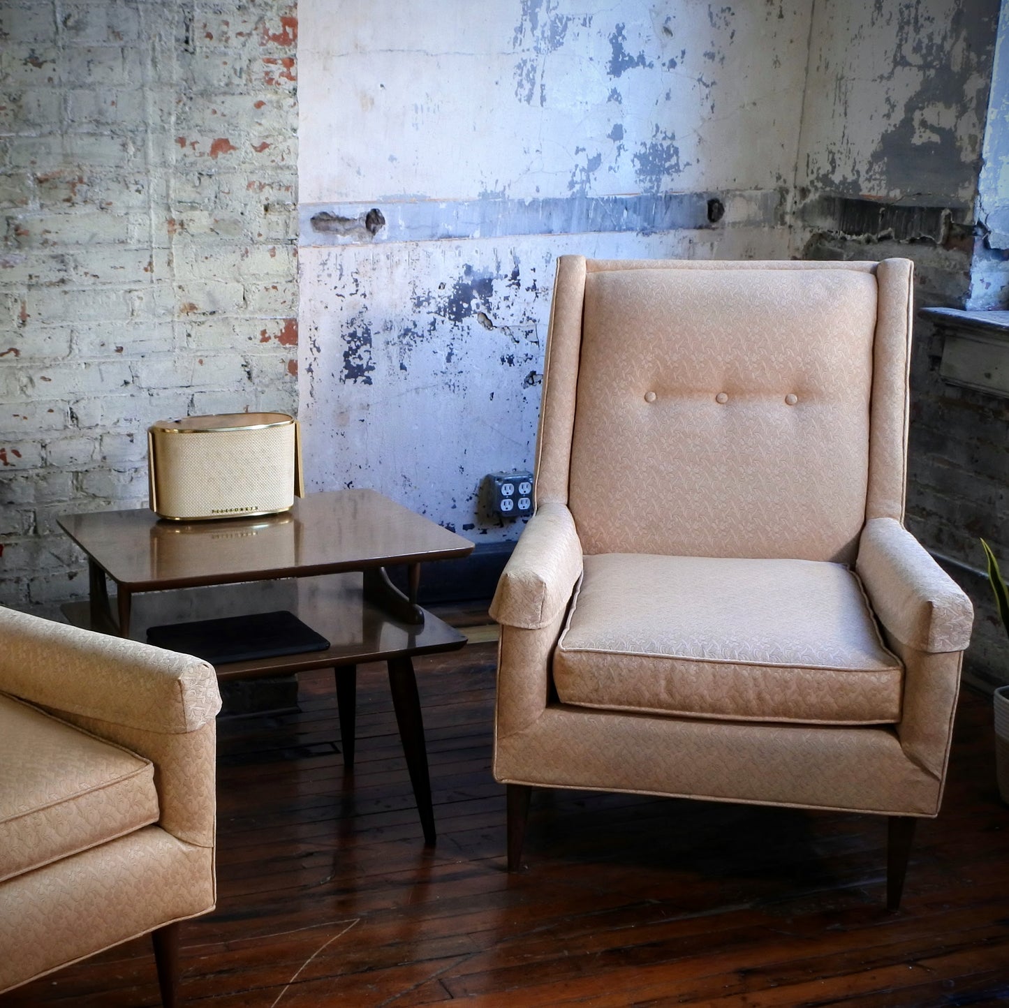 Upholstered Lounge Chairs (pair)