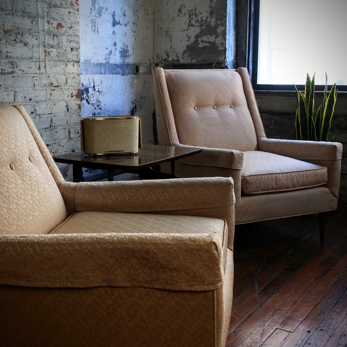 Upholstered Lounge Chairs (pair)