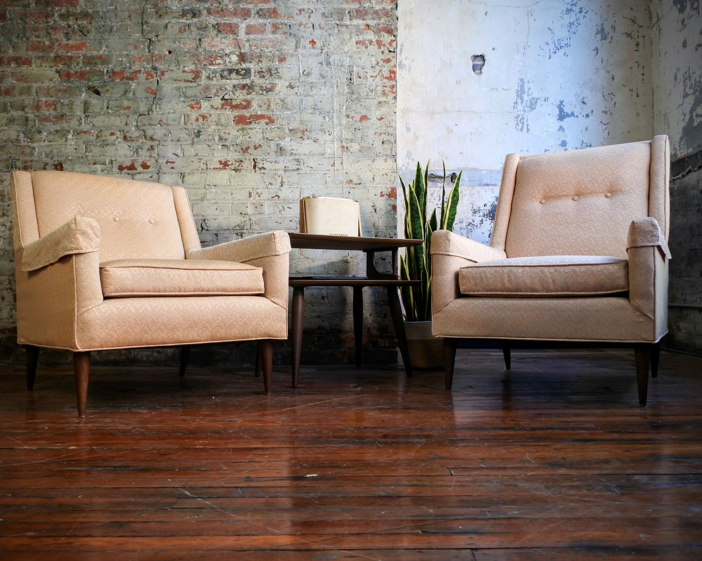 Upholstered Lounge Chairs (pair)