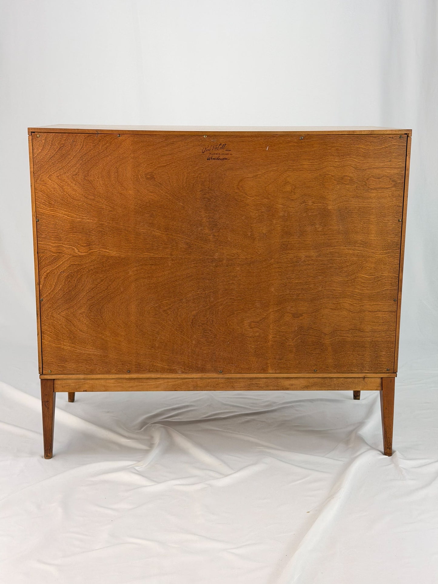 Wooden dresser on a white background