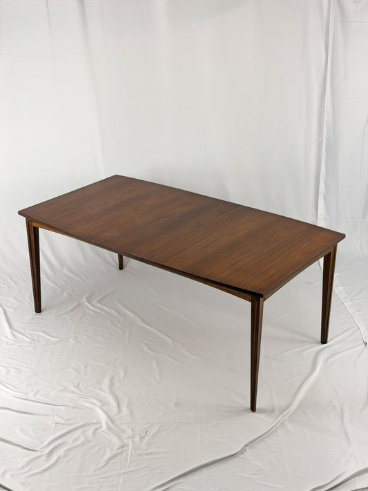 Wooden table on a white background
