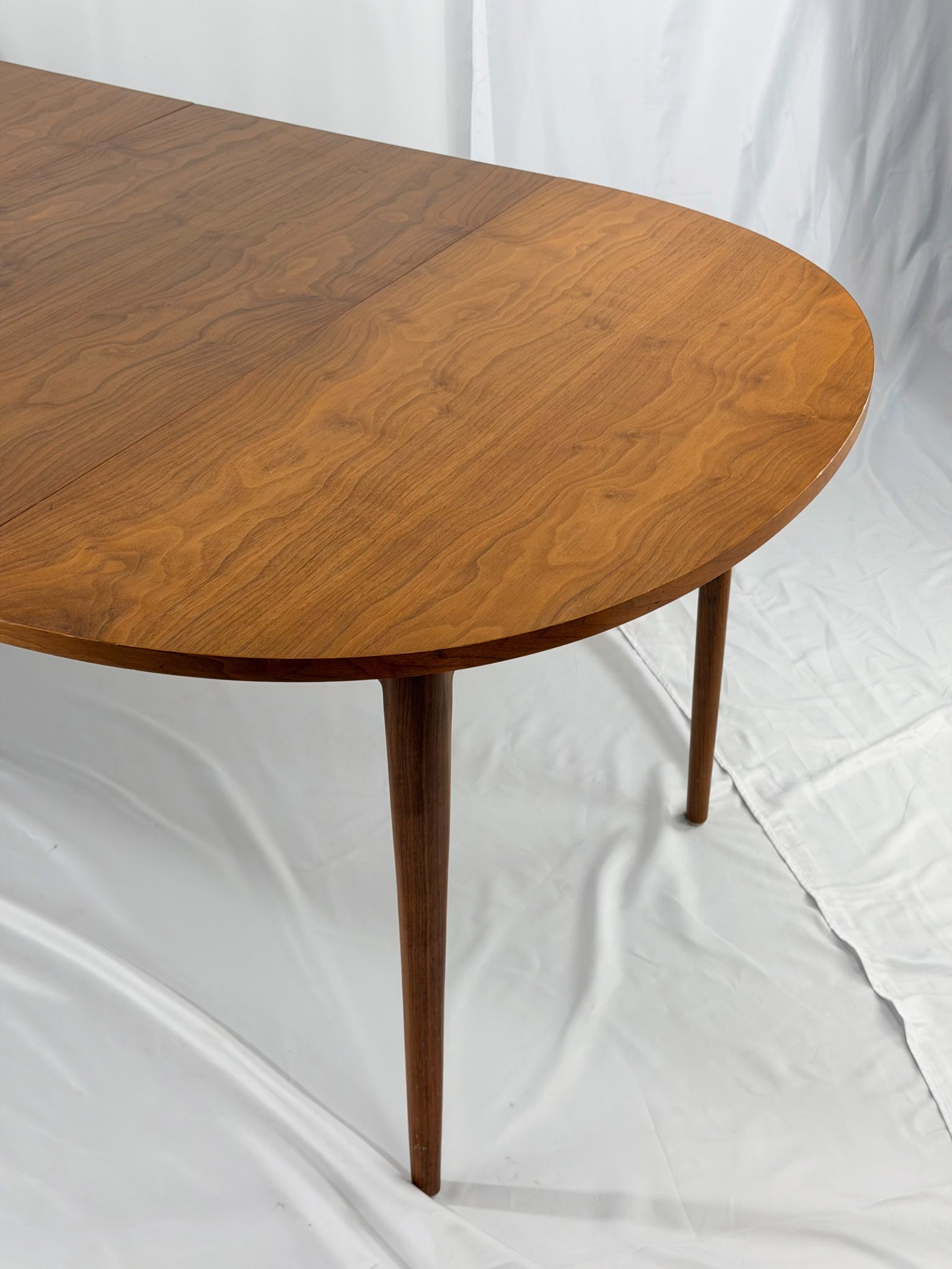 Wooden table with a white background