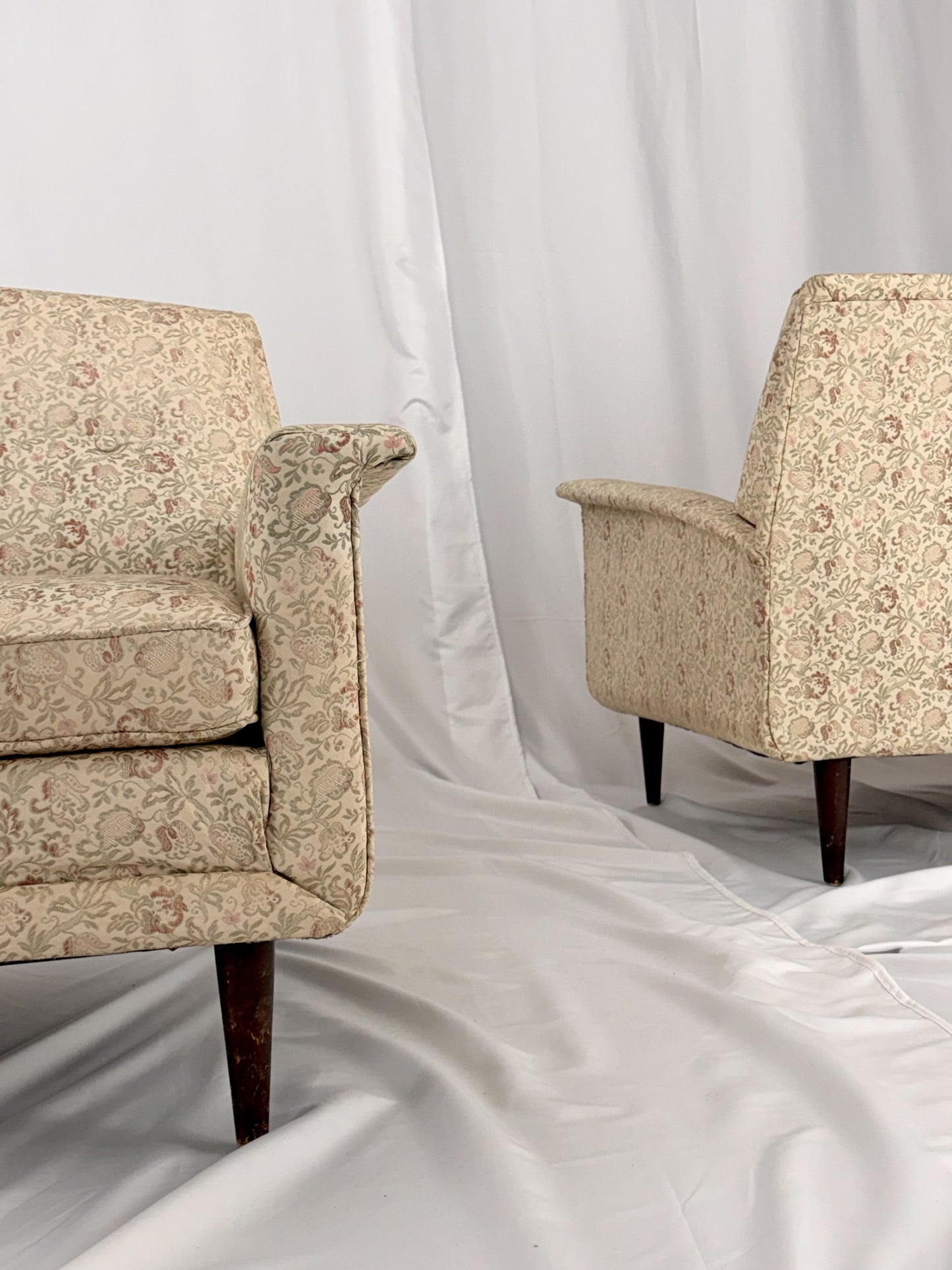 Beige sofa on a white background