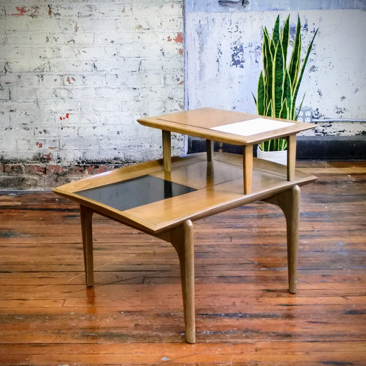 MCM Brown Saltman Boomerang Side Table