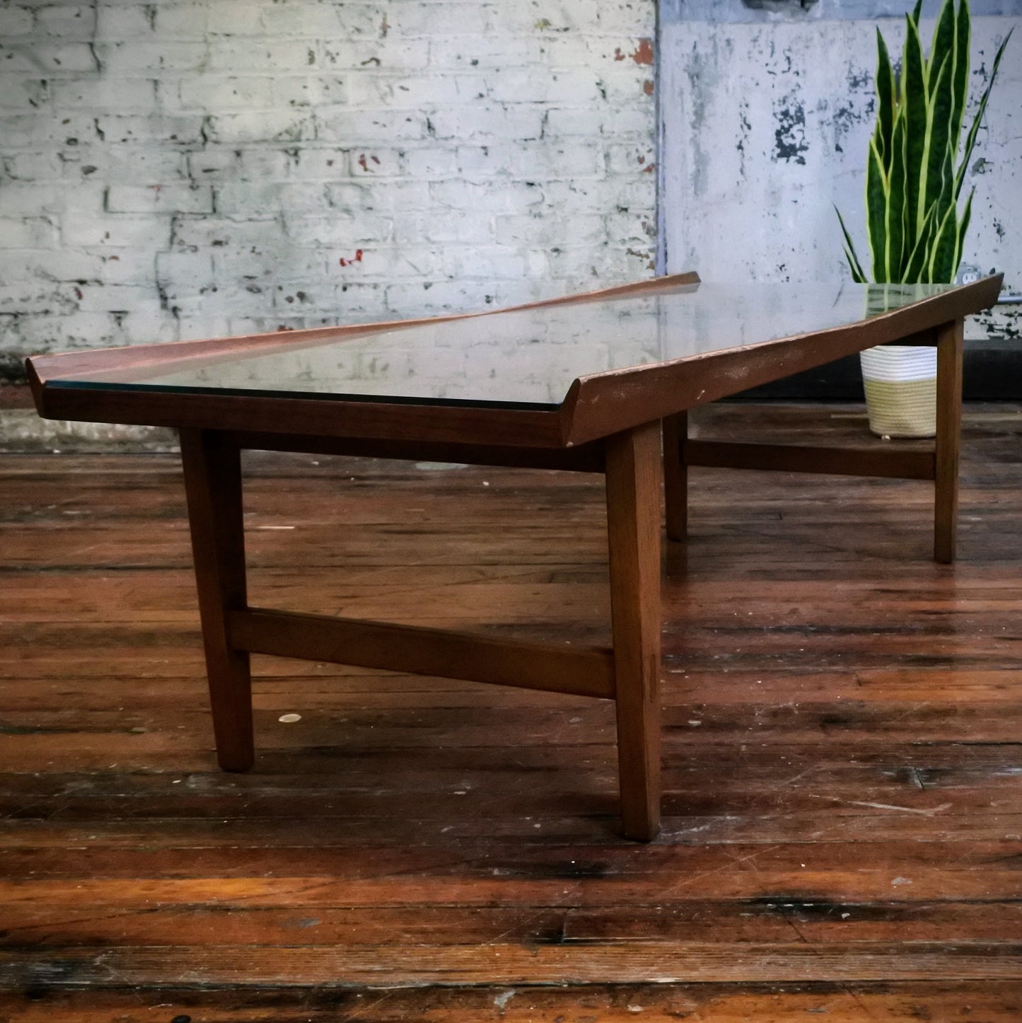 Lane MCM Coffee Table w/Custom Protective Glass