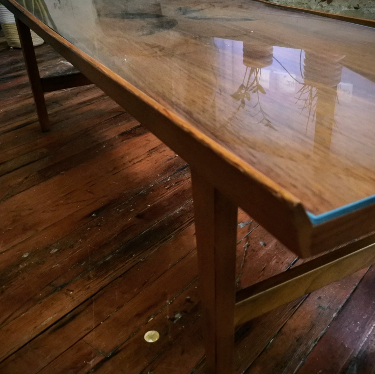 Lane MCM Coffee Table w/Custom Protective Glass