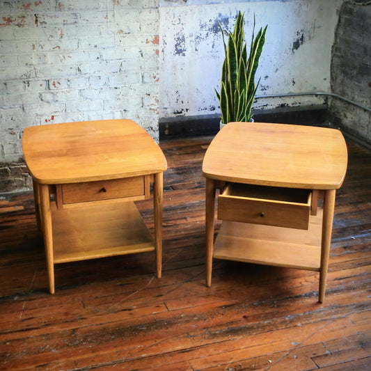 Broyhill Sculptura Side Tables (Pair)