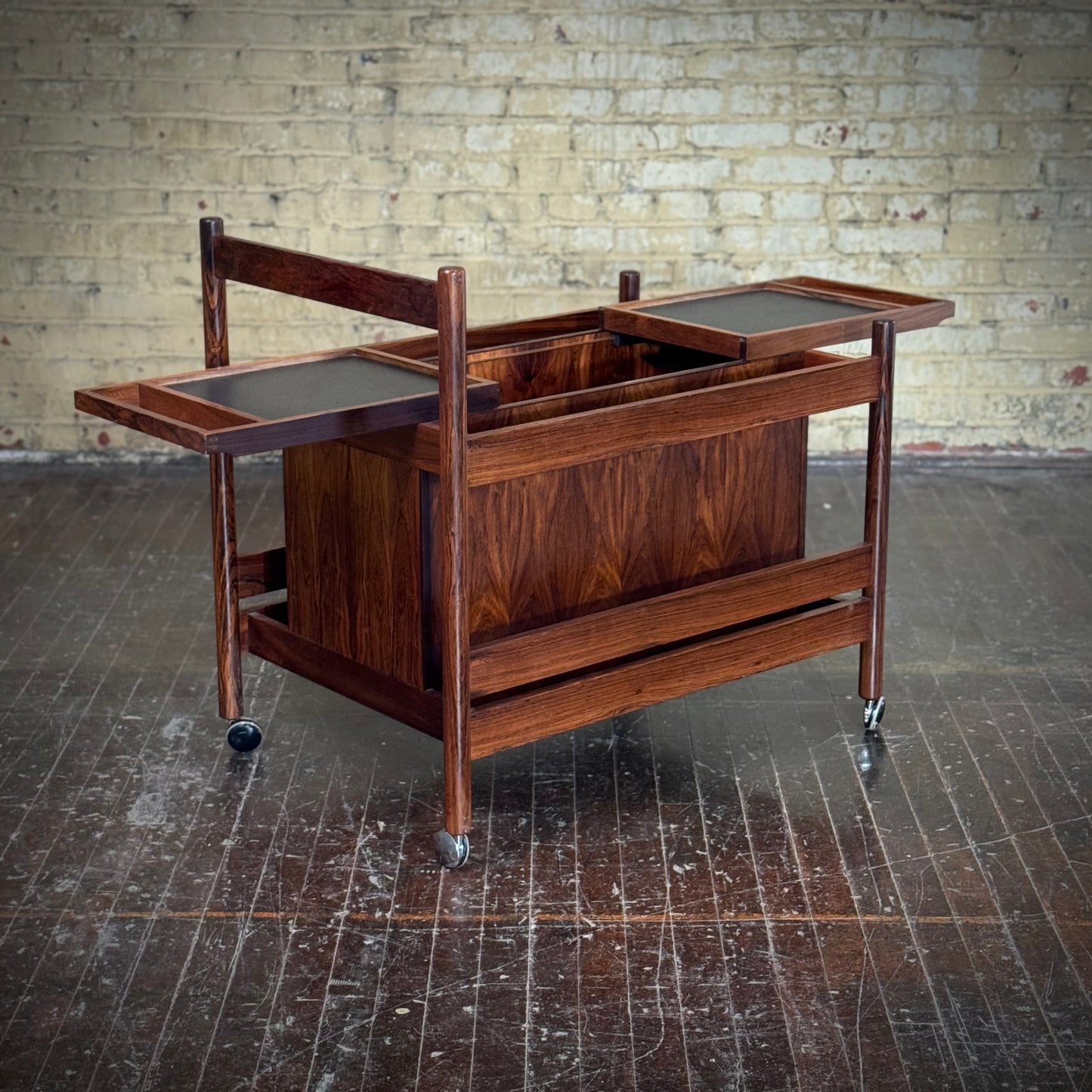 Danish Rosewood Bar Cart