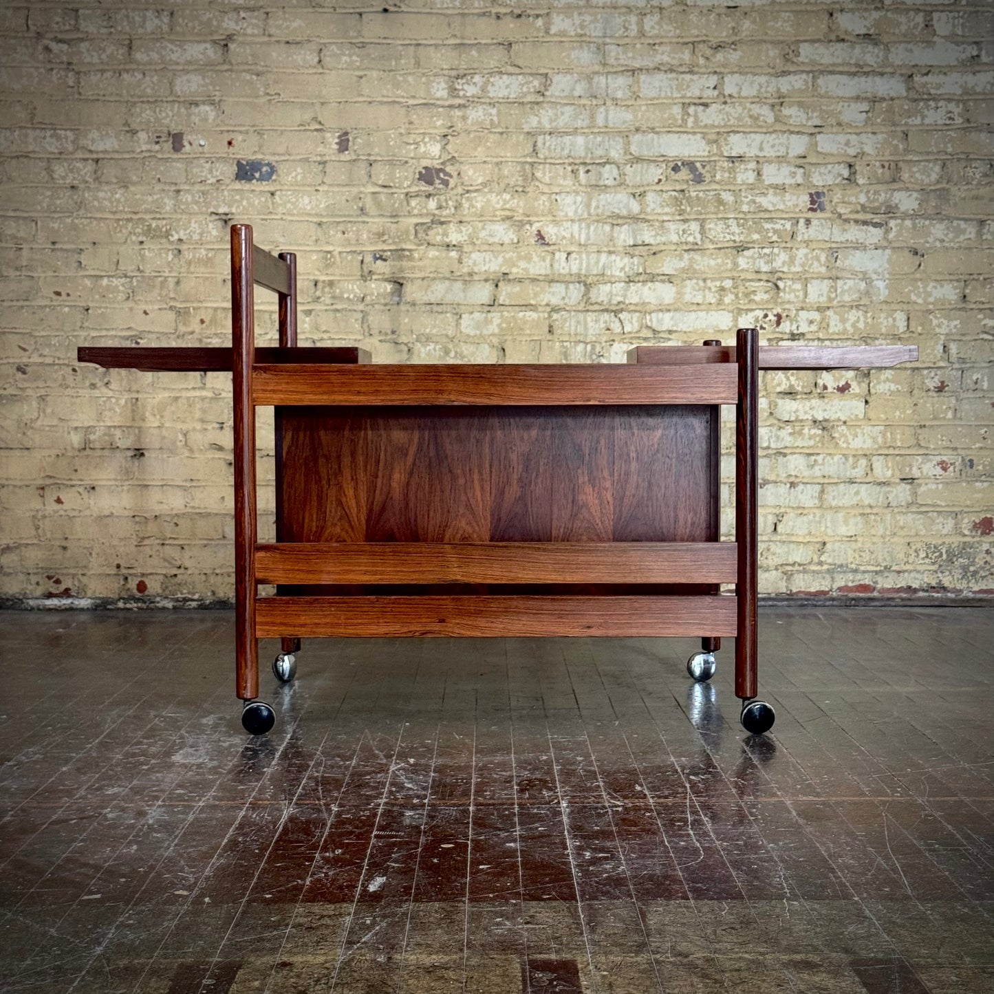 Danish Rosewood Bar Cart
