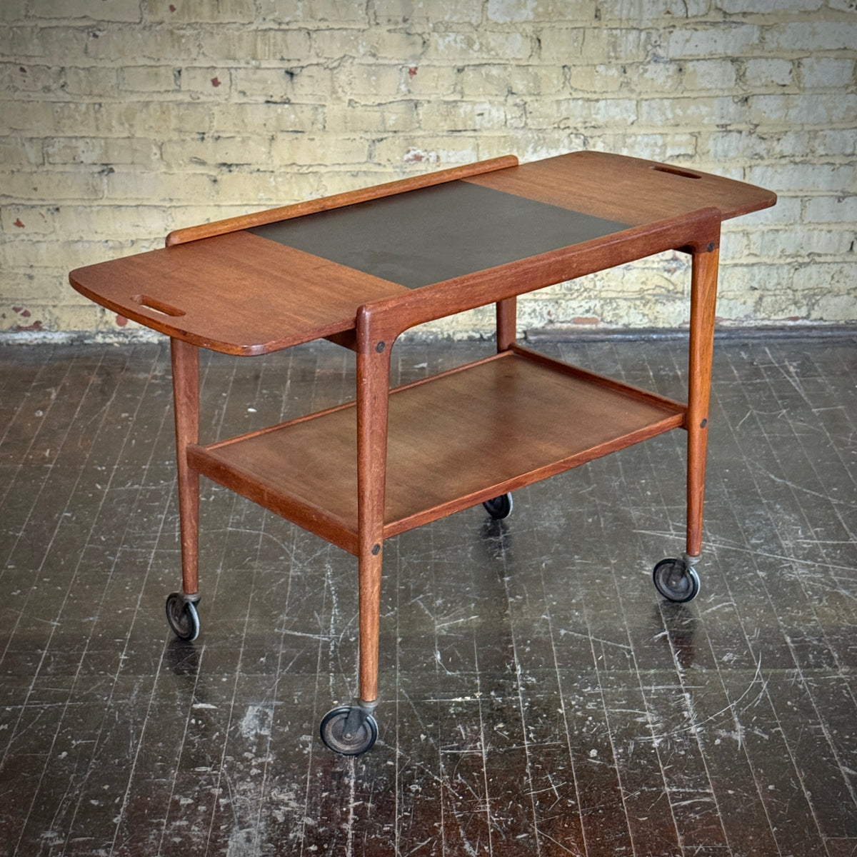Danish Teak Bar Cart