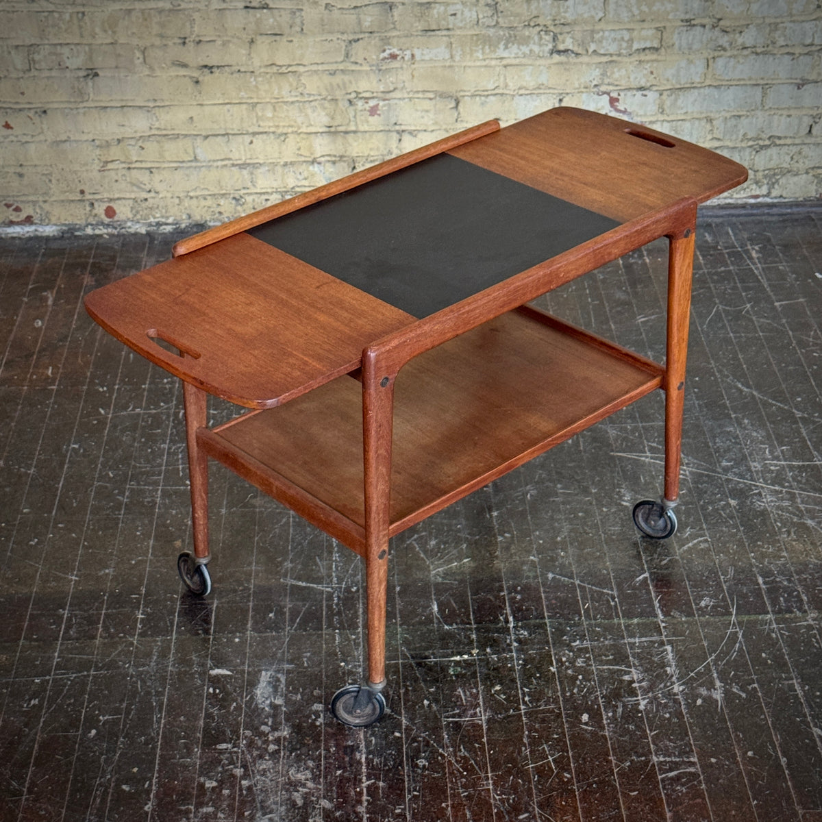 Danish Teak Bar Cart