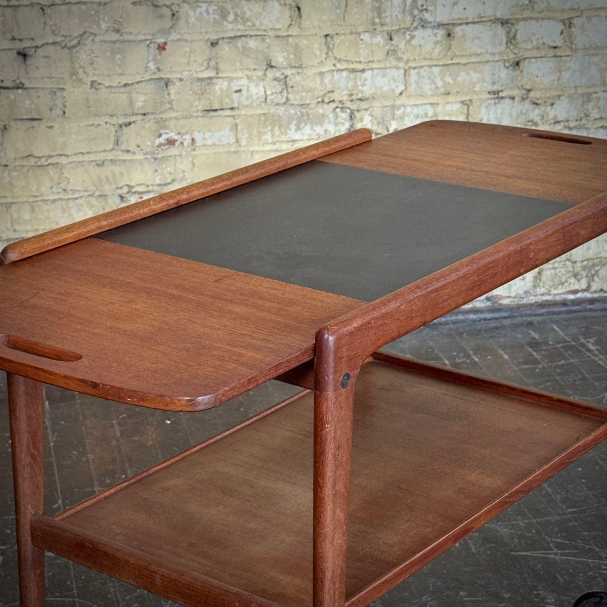 Danish Teak Bar Cart