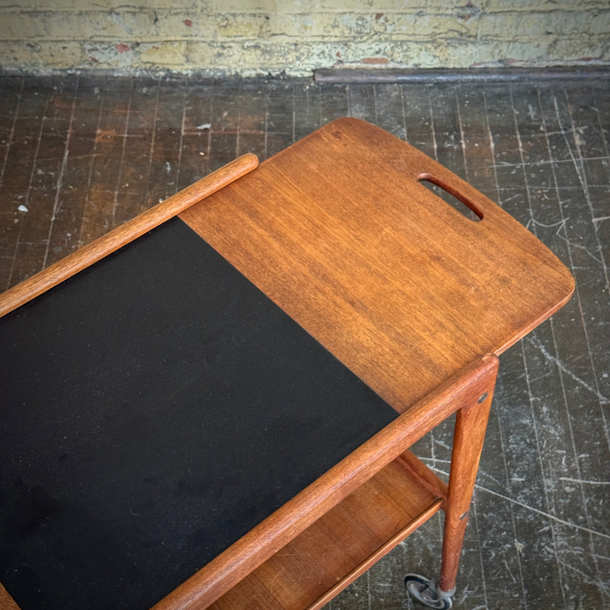 Danish Teak Bar Cart