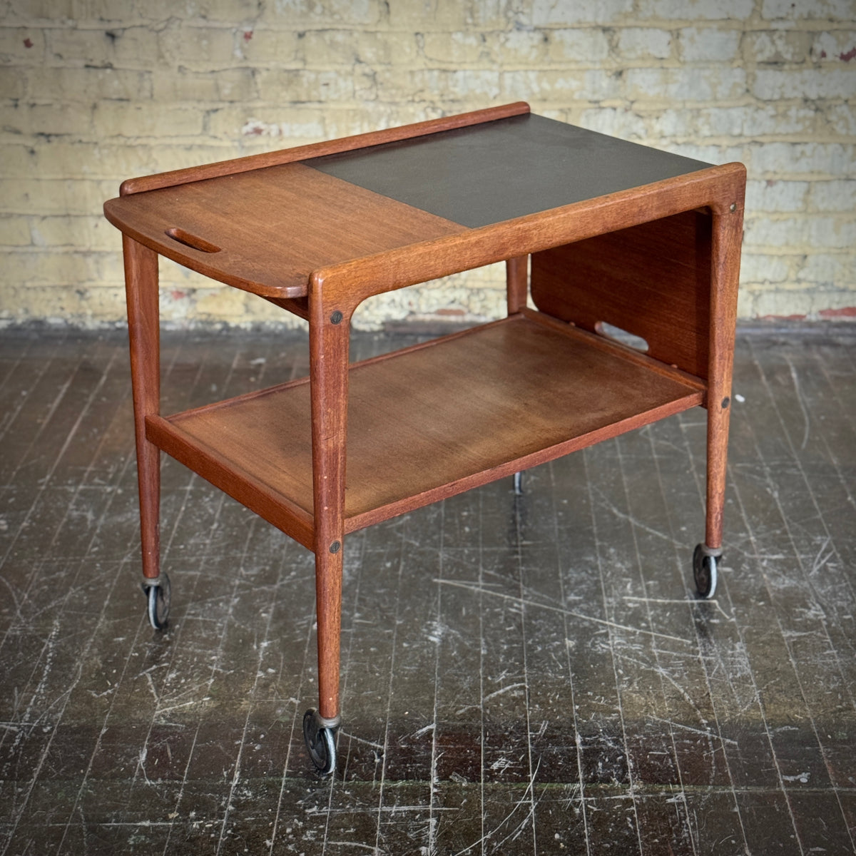 Danish Teak Bar Cart