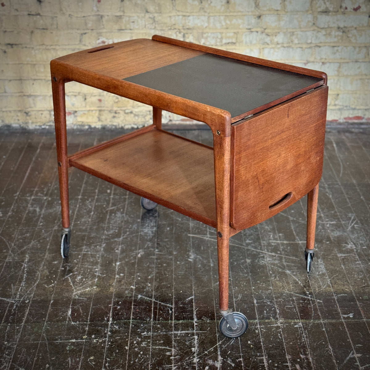Danish Teak Bar Cart