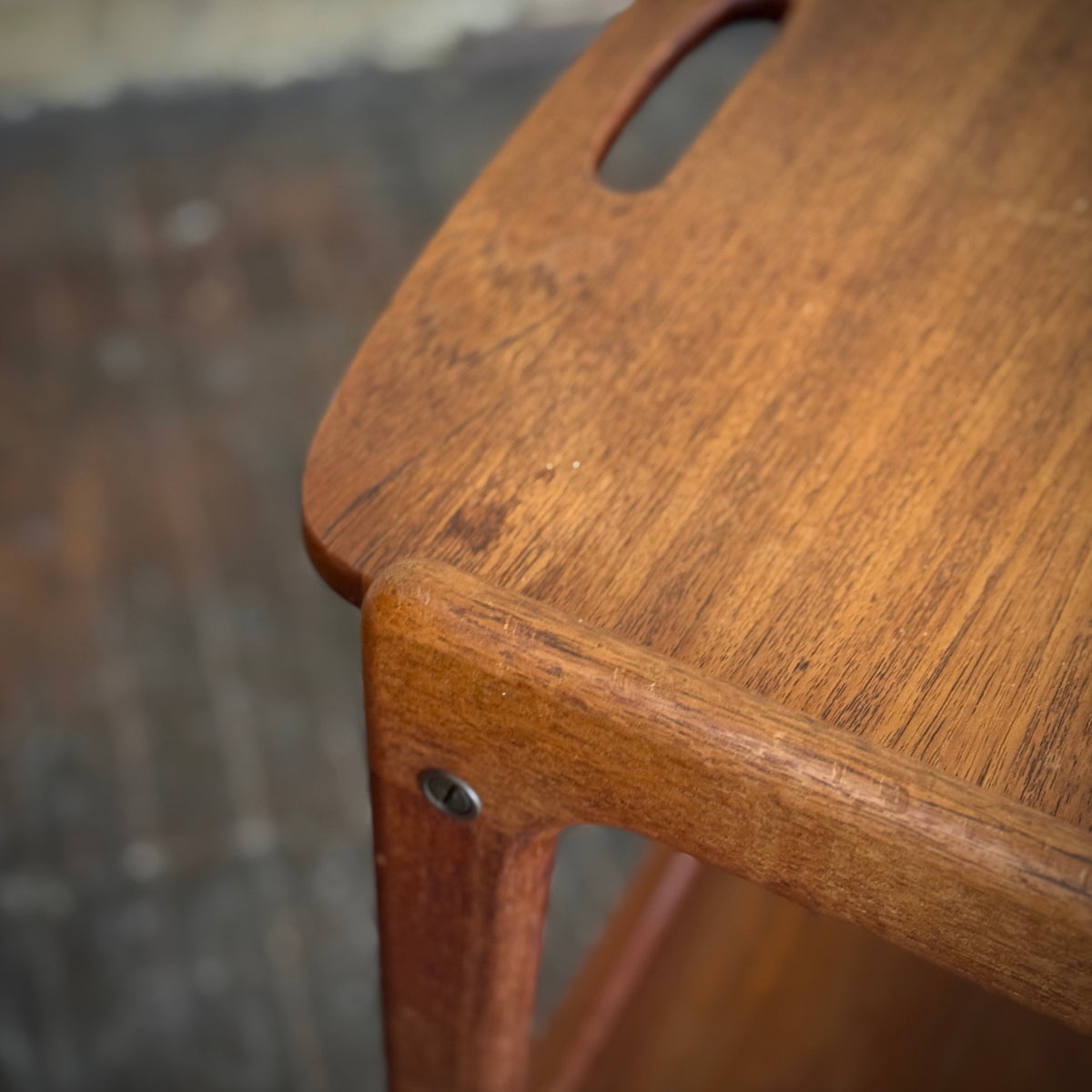 Danish Teak Bar Cart