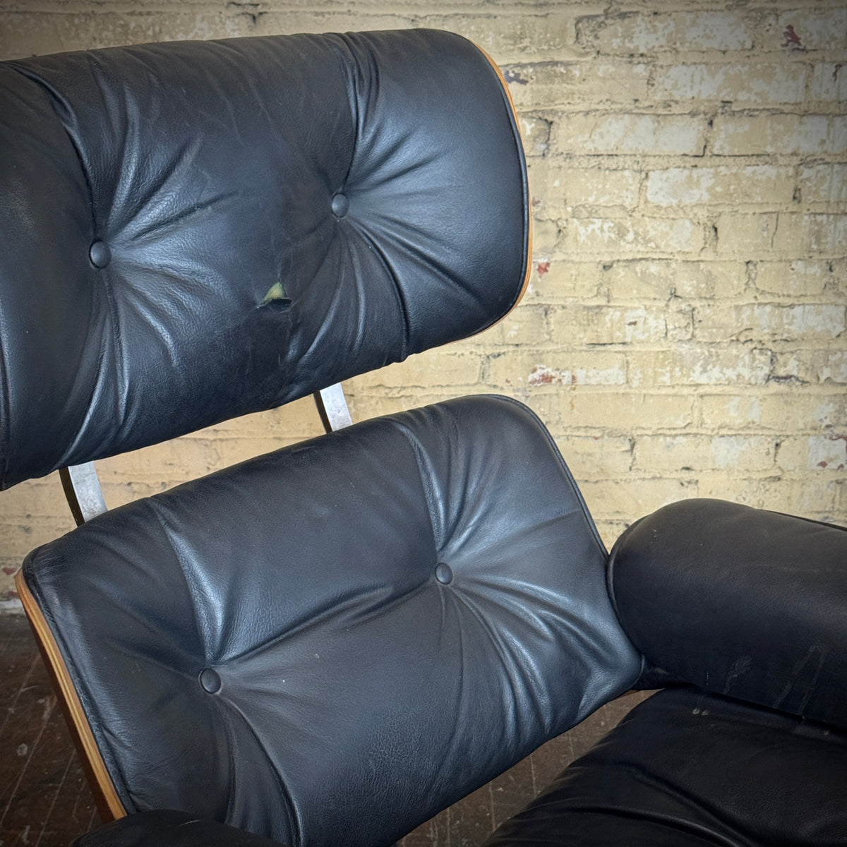 Vintage Selig Eames Style Lounge Chair and Ottoman (YOU Customize!)