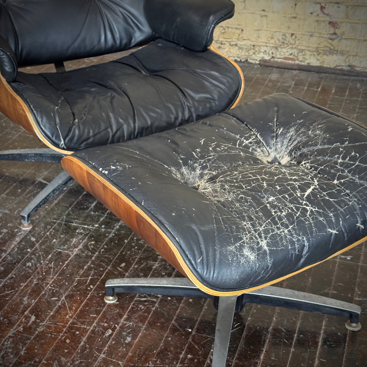 Vintage Selig Eames Style Lounge Chair and Ottoman (YOU Customize!)