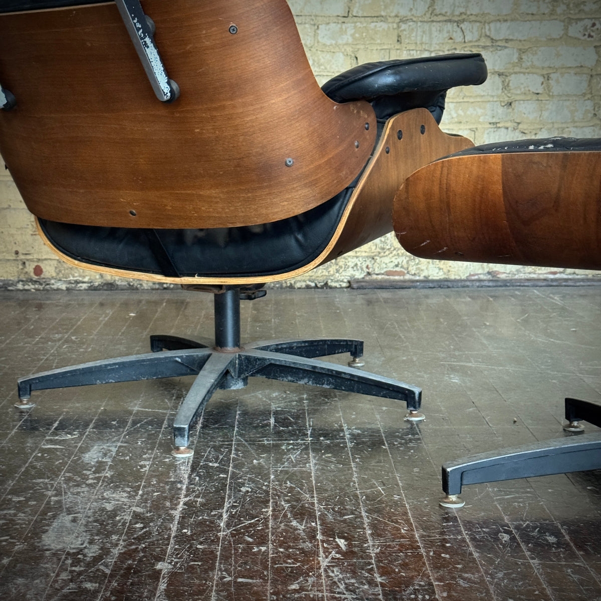 Vintage Selig Eames Style Lounge Chair and Ottoman (YOU Customize!)
