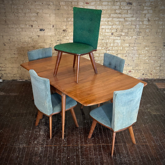 Bissman Solid Walnut Dining Table and (5) Chairs