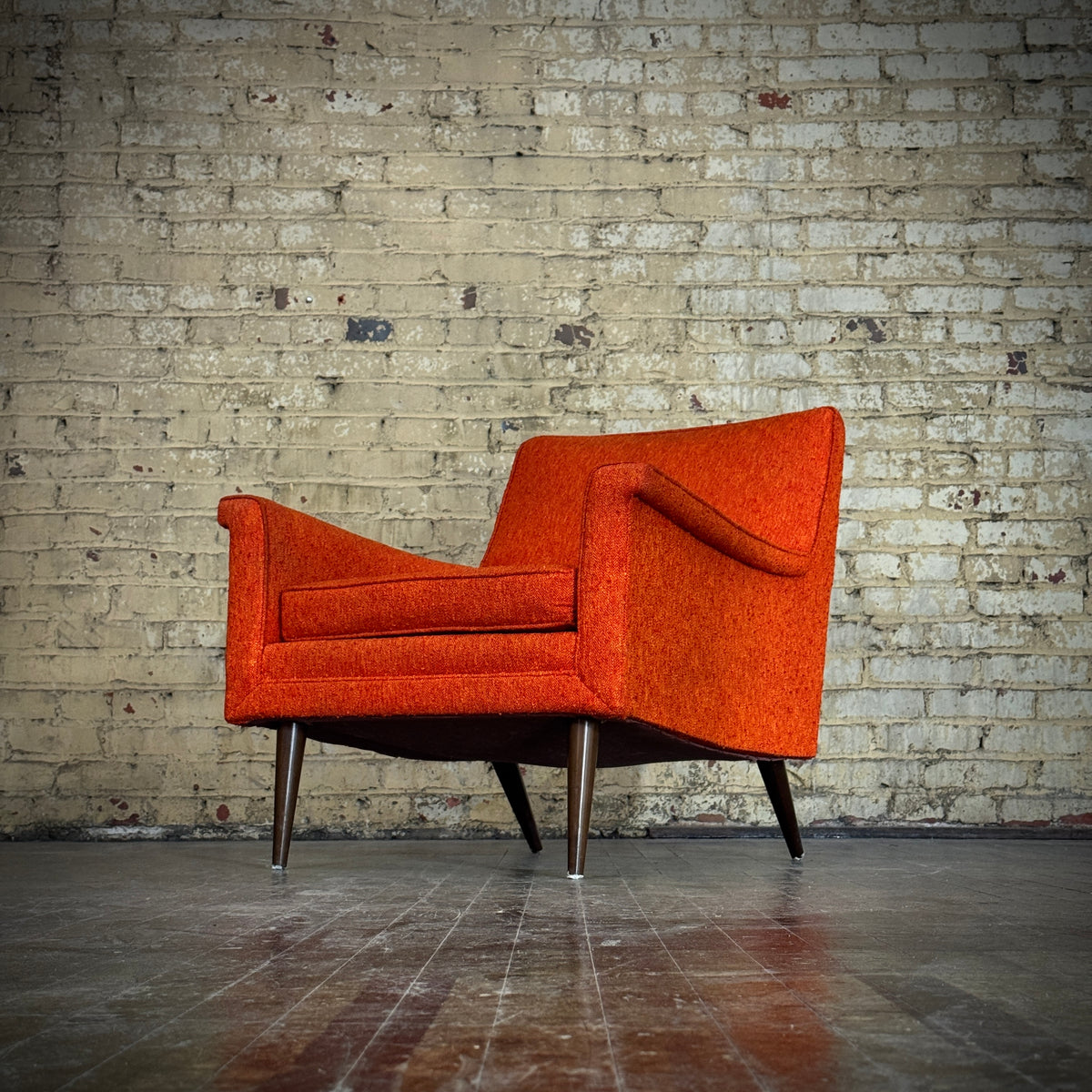 Orange Kroehler Lounge Chair