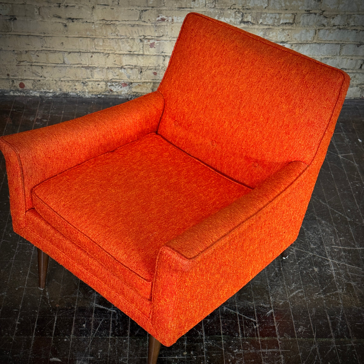 Orange Kroehler Lounge Chair