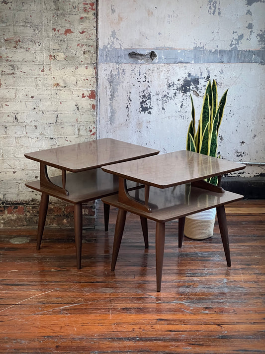 Vintage Laminate Top Side Tables