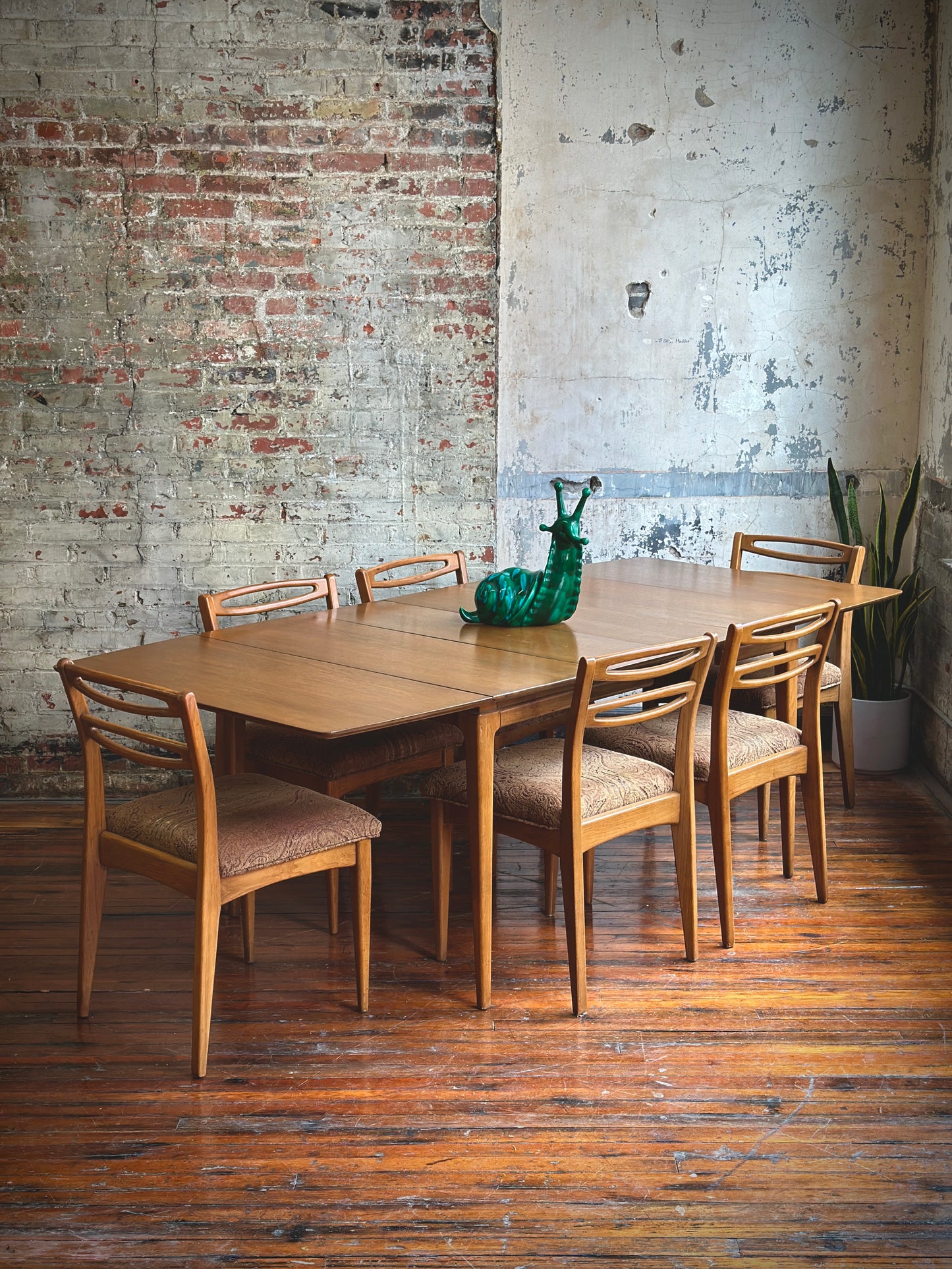 Century Dining Table and Six Chairs