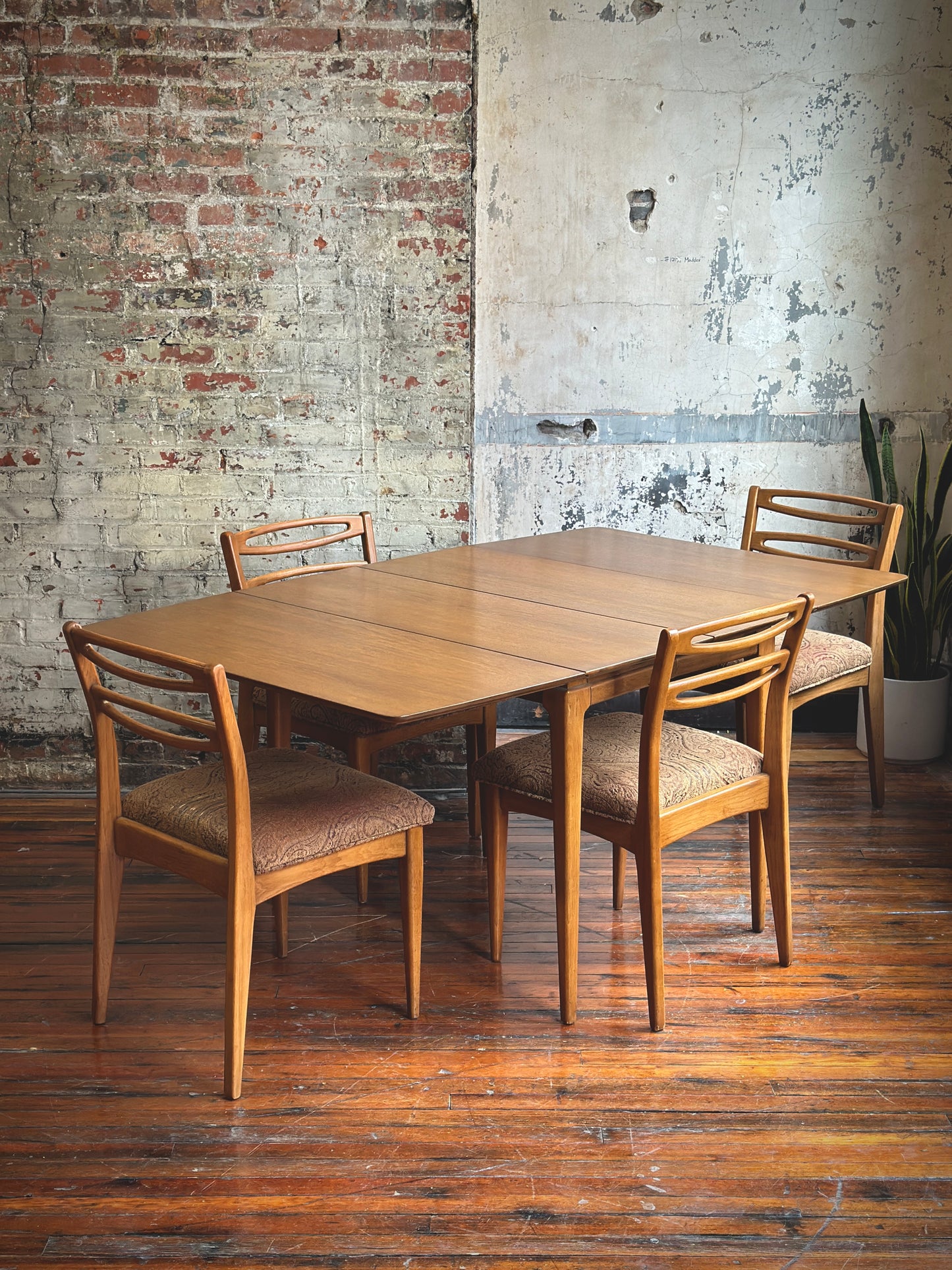 Century Dining Table and Six Chairs
