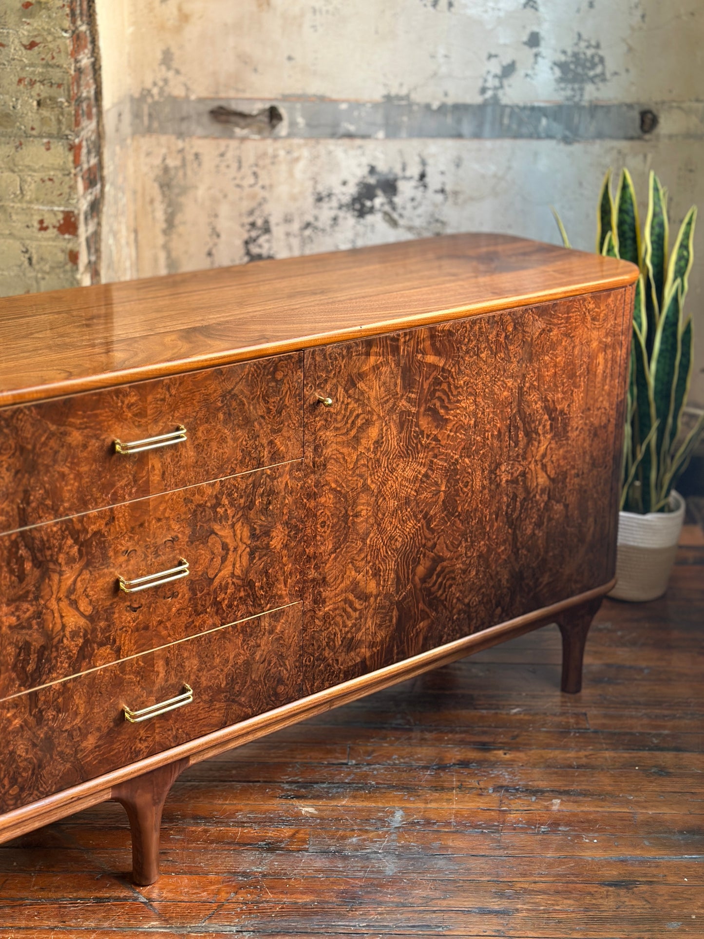 Muse Furniture & Design Walnut Burl Credenza