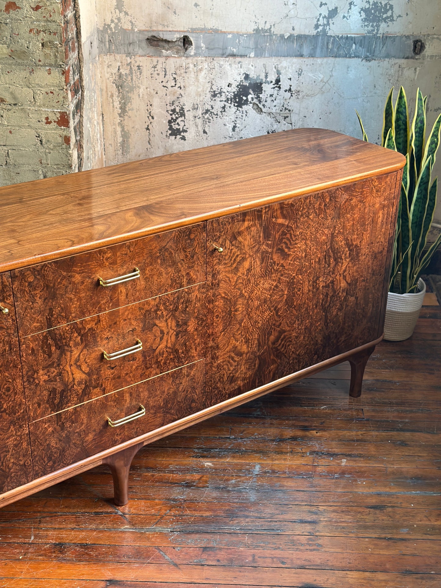 Muse Furniture & Design Walnut Burl Credenza