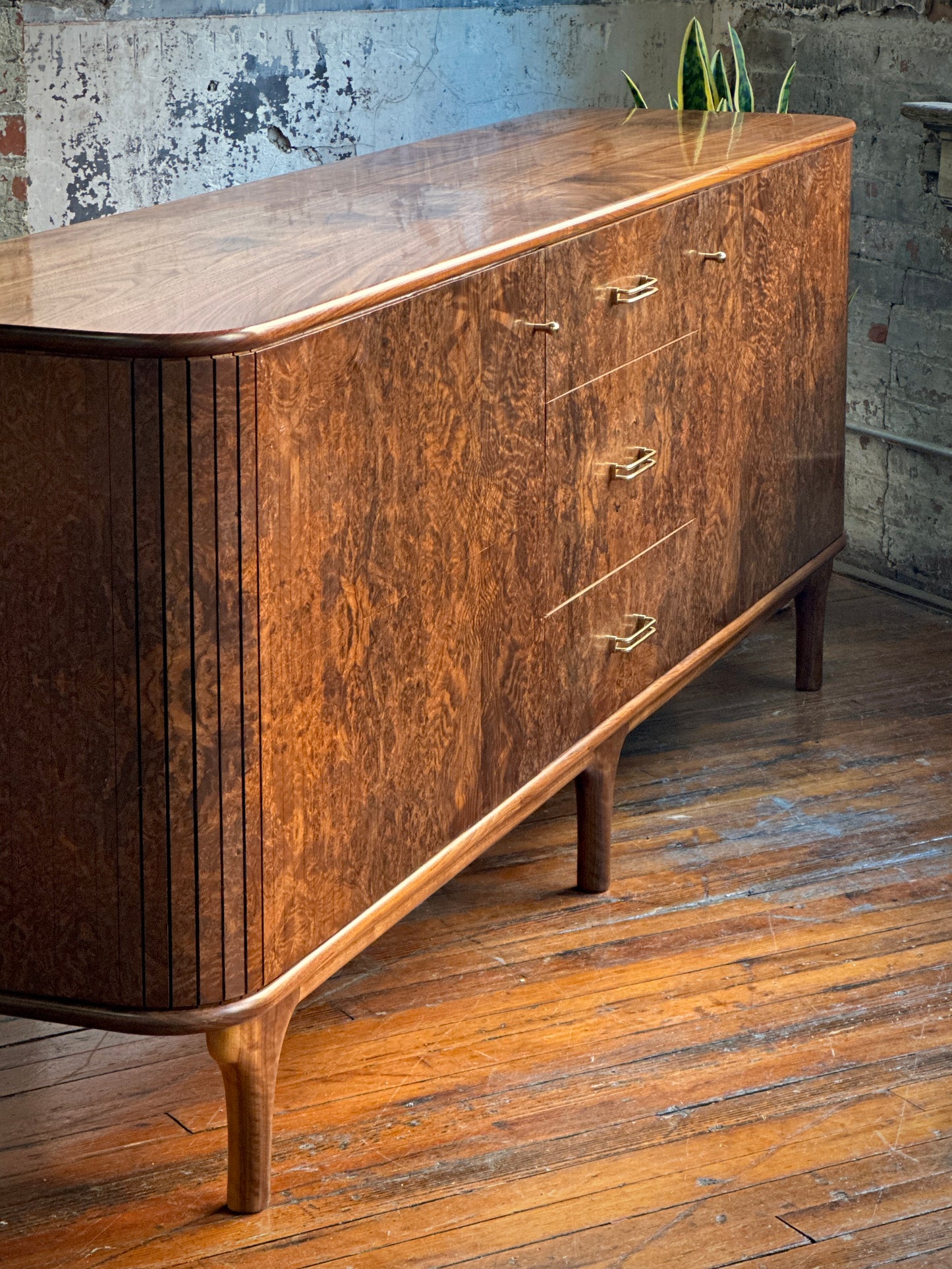 Muse Furniture & Design Walnut Burl Credenza