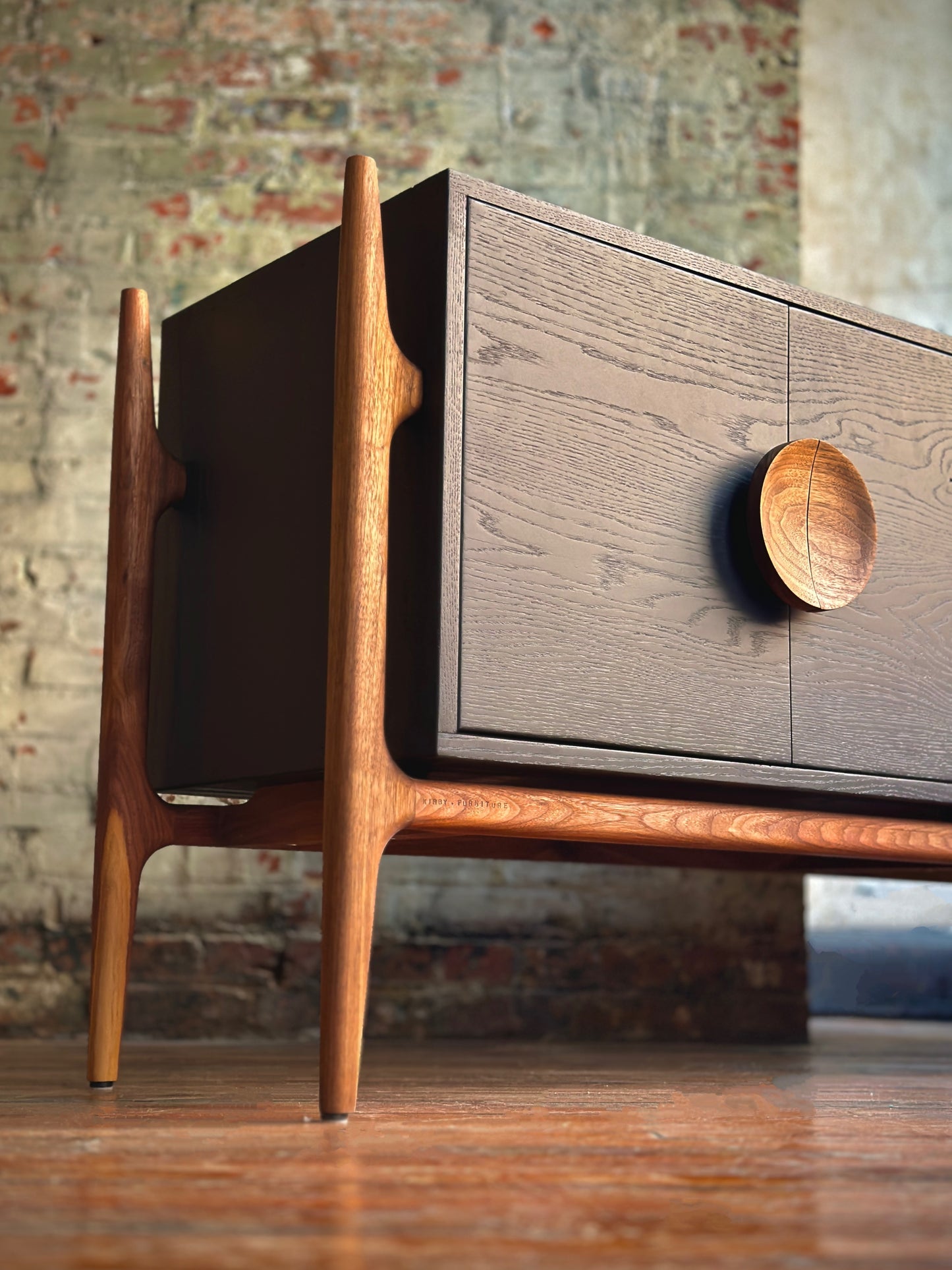 Black and Walnut Sideboard No. 1 by Kirby Furniture