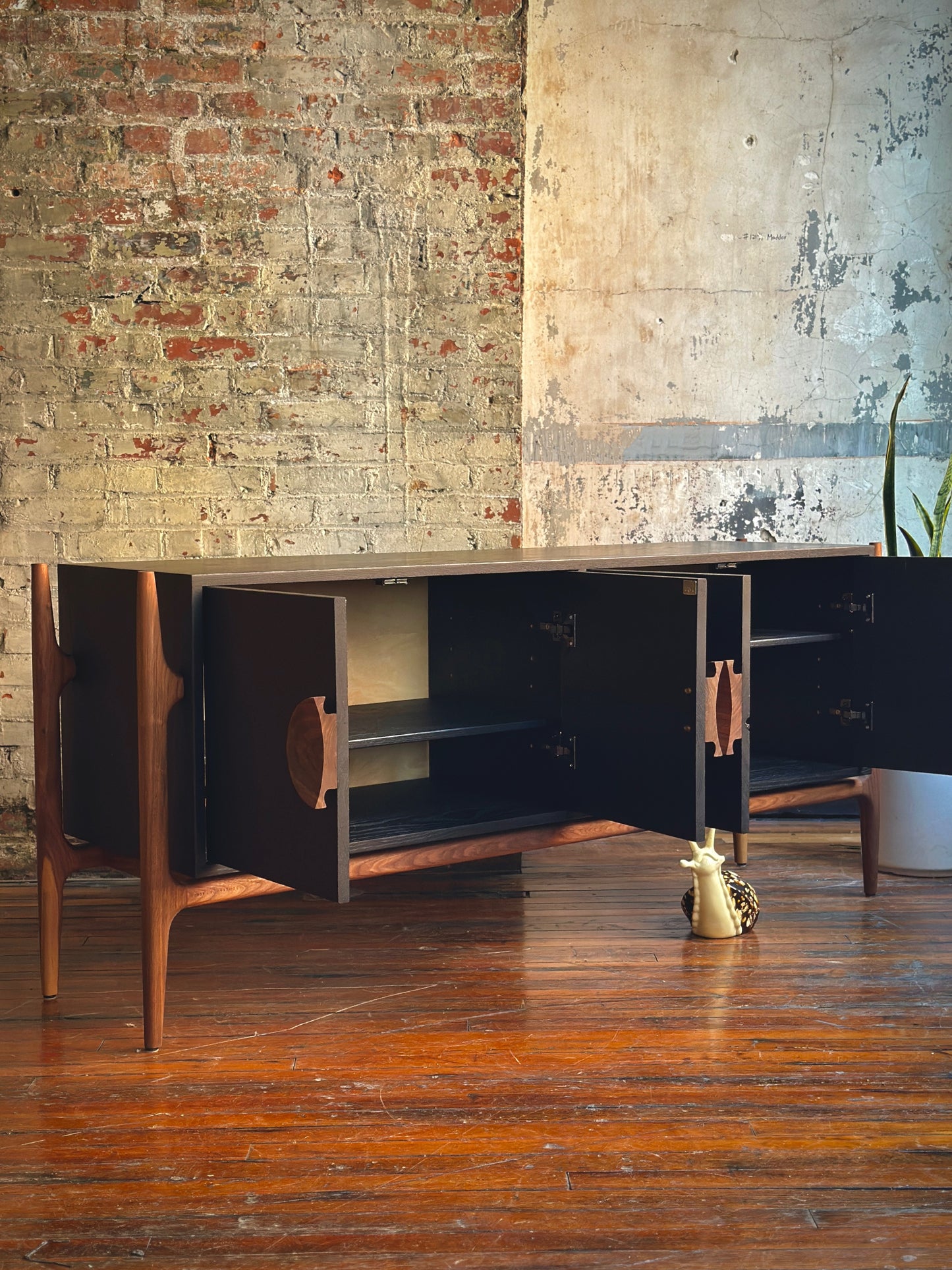 Black and Walnut Sideboard No. 1 by Kirby Furniture