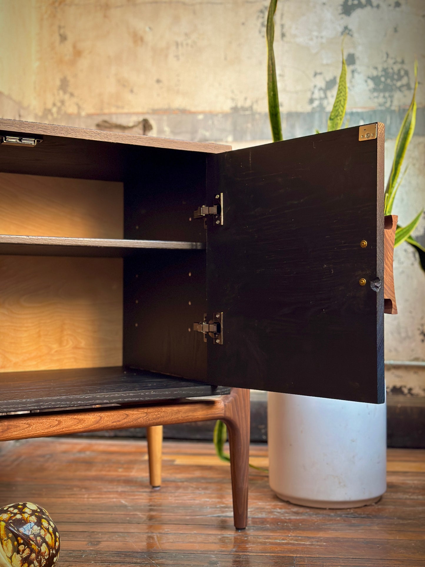 Black and Walnut Sideboard No. 1 by Kirby Furniture