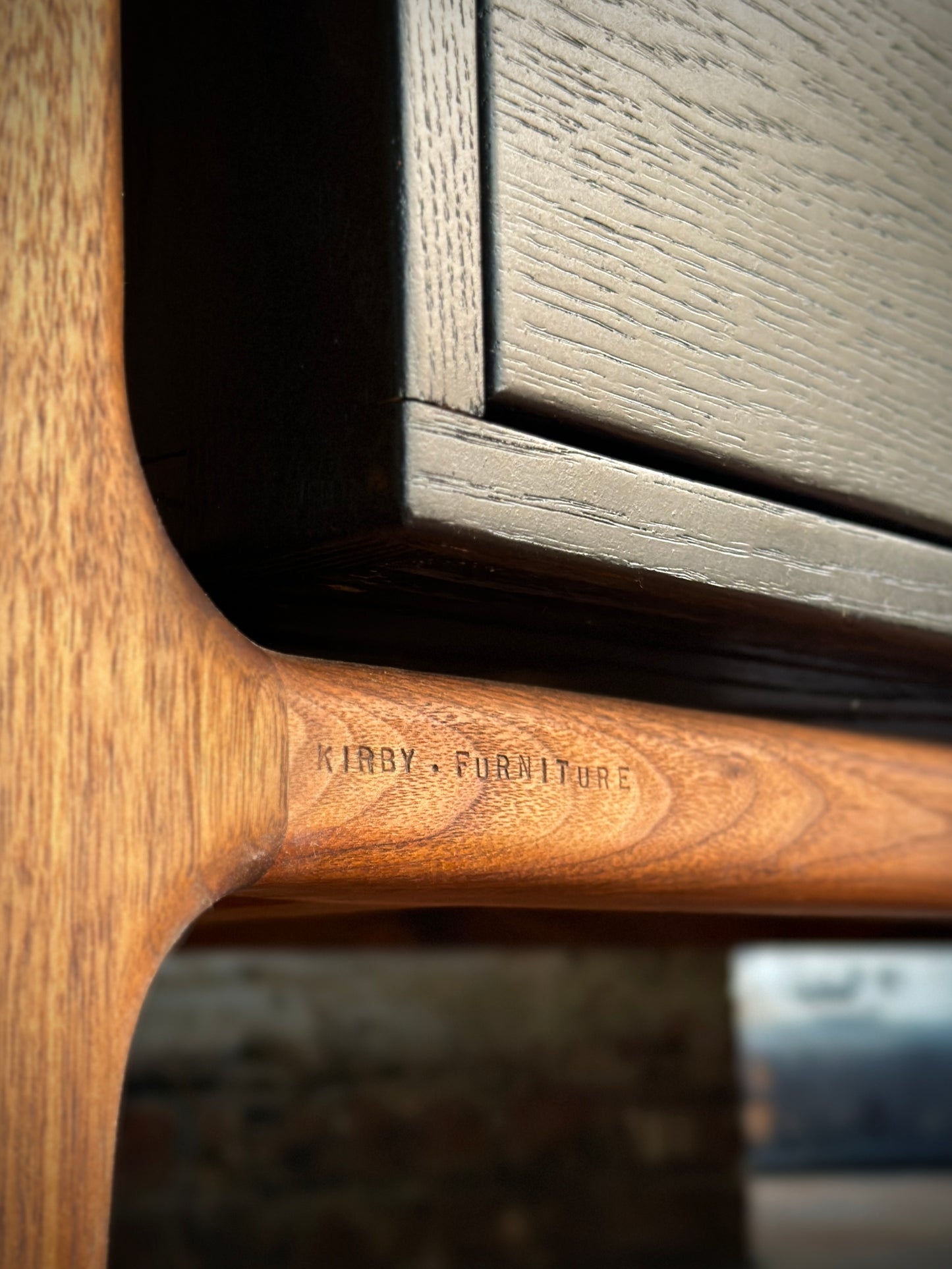 Black and Walnut Sideboard No. 1 by Kirby Furniture
