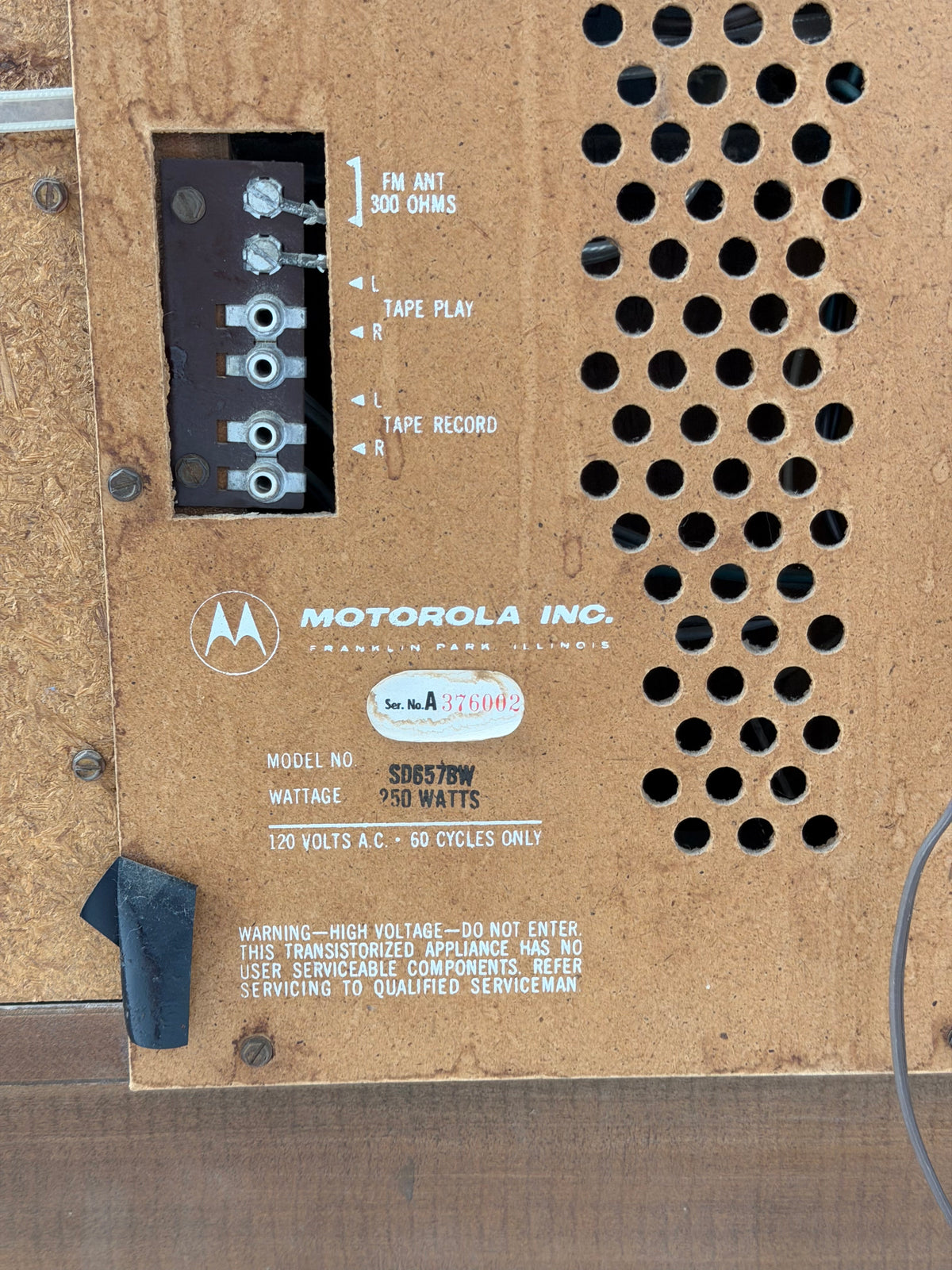 Motorola X-300 Stereo Console